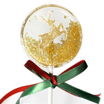 网红零食高颜值驯鹿圣诞老人圣诞节日棒棒糖礼盒 驯鹿*6(无礼盒)