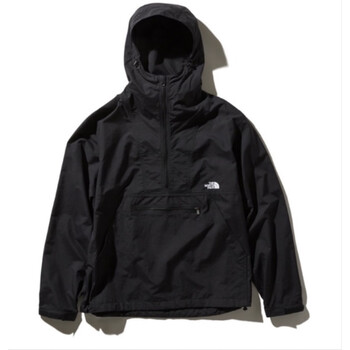 国内现货 tnf日版北面compact anorak半拉链冲锋衣夹克22ss 黑色半