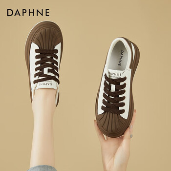 达芙妮daphne贝壳头小白鞋女2023新款夏季运动鞋春秋平底板鞋女款休闲