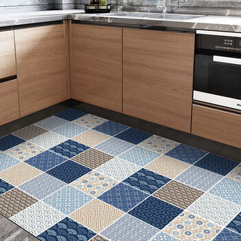 茵思宛 厨房地垫防水防油地板垫免洗可擦满铺防滑脚垫门口入户门垫子
