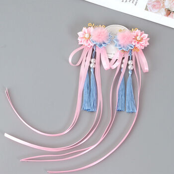 曲美思儿童古风头饰中国女童发饰古代流苏步摇发夹宝宝古装汉服古风