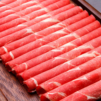 首食惠 澳洲s级原切上脑肥牛片 500g/袋 火锅食材 肥牛卷