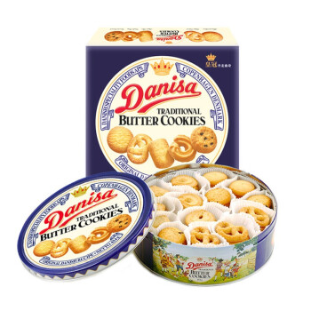 皇冠（danisa）丹麥曲奇餅干454g罐裝 零食伴手送禮物禮包團購下午茶 印尼進口
