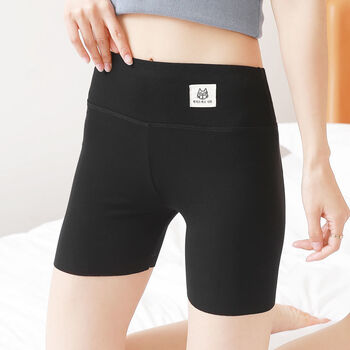 安全裤防走光夏季外穿薄款高腰收腹提臀大码三分打底小猫款黑色1条装