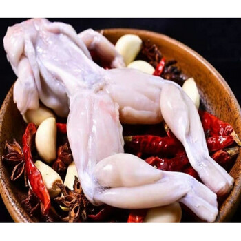 【新鲜去头去皮去内脏牛蛙肉】鲜活牛蛙现杀30冰衣锁鲜护航广纳力驰