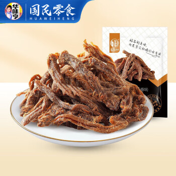 华味亨 肉食钜惠多种组合 肉干肉脯猪肉条虎皮凤爪即食休闲食品小吃 【满满肉香】50g五香猪肉条