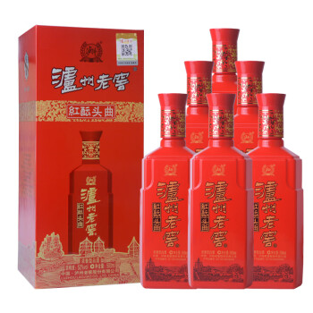 瀘州老窖 紅醞頭曲52度 500ml*6瓶整箱濃香型固態糧食白酒【整箱裝】