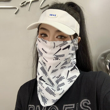 妙雅摩托车挂耳冰丝防晒面罩女夏开车骑行神器脸罩遮脸护颈围脖套男