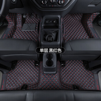 威科尚指南针适用于五菱征途脚垫全包围专用皮卡货车改装汽车单层黑