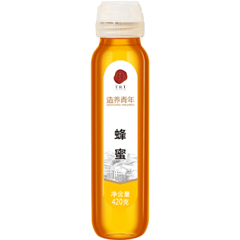 同仁堂品牌 北京同仁堂蜂蜜420克百花蜜100%纯蜂蜜拒绝添加挤压不沾手