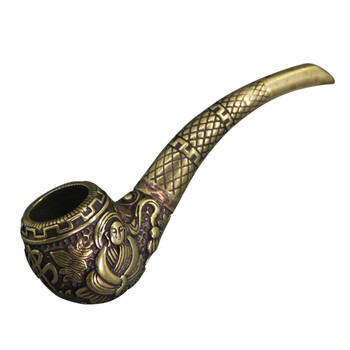 龙昌官方旗舰zippo同款黄铜纯手工烟斗复古一体铸造坚固可清洗烟斗