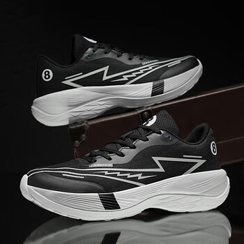 芷境1代品牌跑步鞋男女竞速马拉松体育生训练运动鞋一件黑色李宁36