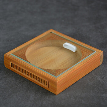 竹蛉盒老手艺人手工制作老竹竹蛉盒黄蛉盒金钟盒活体鸣虫具老竹外方内