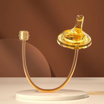 乐起奶嘴仿真母乳质感新生婴儿离心超软防胀气偏心通用贝亲宽口径