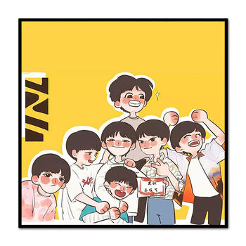 时代少年团数字油画 tnt时代少年团 单曲for you专辑封面 diy数字油画