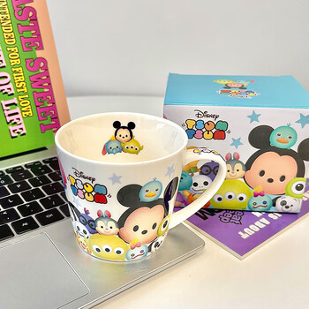 迪士尼(disney)迪士尼杯子陶瓷马克杯可爱卡通学生家用水杯带礼盒咖啡