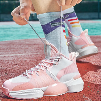 安踏kt6实战篮球鞋男女情侣减震轻便软底网面学生潮流运动鞋白色36