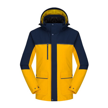 户外冲锋衣男款女款三合一加厚防风保暖羽绒服登山服工作服 tp8432