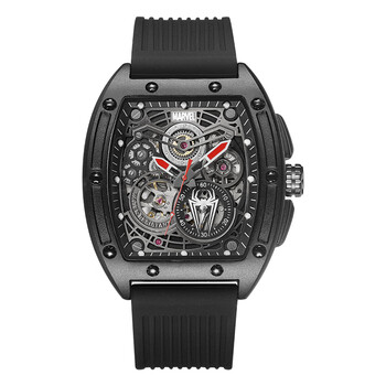 漫威marvel手表男全自动机械表潮流镂空大表盘青少年防水夜光生日七夕