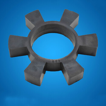 橡胶六角垫水泵联轴器靠背轮减震块垫圈高弹性六角缓冲垫胶圈 t90