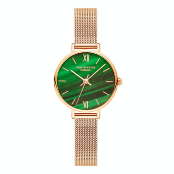 表休闲皮带钢带女士手表商务女款初中高中学校腕表潮圆形钢带天鹅手链