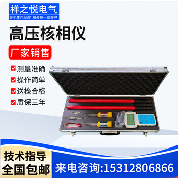 祥之悦电力无线核相仪数字核相仪TAG-8000高压核相器10kv35kv无线高压核相仪 10KV