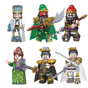 lzn儿童乐··高(lego)三国演义玩具拼装积木男孩古代士兵将士人仔