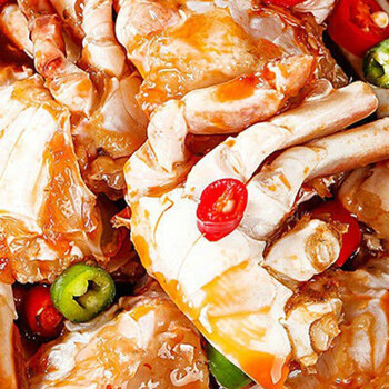 蟹块罐头 零食小海鲜即食罐装 香辣蟹 熟沙蟹蟹块 香辣蟹块2大瓶