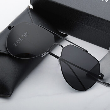 暴龙太阳眼镜男士镜时尚运动款偏光驾驶司机钓鱼太阳墨镜8011 黑框黑