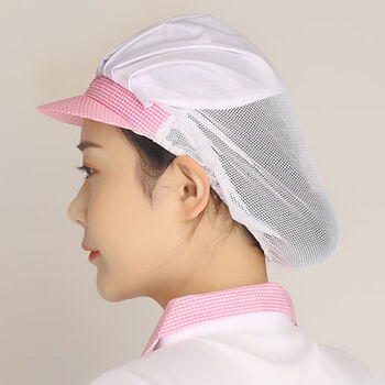 浩赢车间卫生工作帽子女防尘防油烟厨房厨师做饭帽子食品厂劳保帽子女