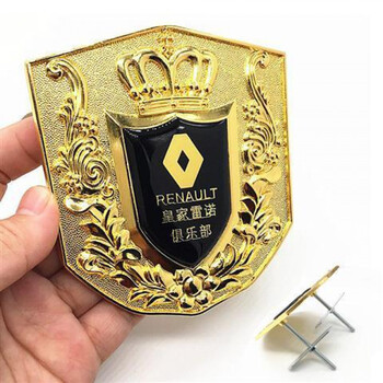 东风雷诺科雷傲科雷嘉中网改装饰车标贴纸创意金属车贴汽车身用品 大