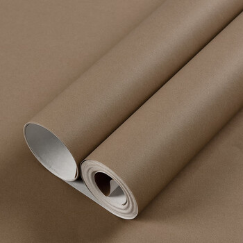 北欧风格咖色系棕咖色深咖浅咖墙纸无纺布纯色素色卧室家用壁纸 g7165