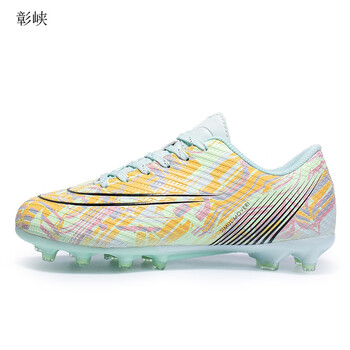 c罗刺客足球鞋新款cr7长碎短钉tf男女学生儿童透气场地防滑训练鞋 c