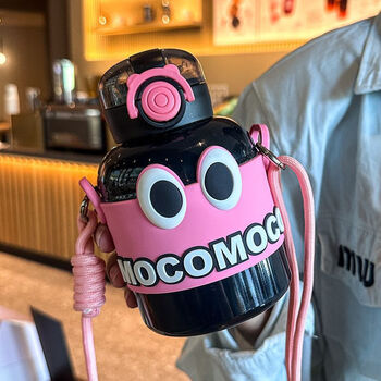 工匠时光新款保温杯ins女生高颜值316不锈钢儿童水杯学生幼儿园带吸管