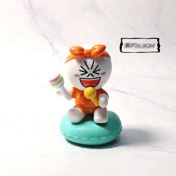 line friends布朗熊盲盒休闲假日可爱女生新玩具摆件 馒头人(确认款)