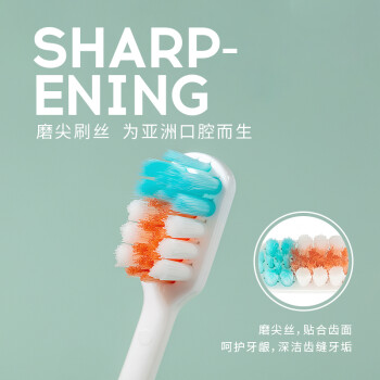 米妍（meyarn）正畸牙刷PV型绿色2支装 成人儿童矫正牙齿专用牙套整牙软毛护齿
