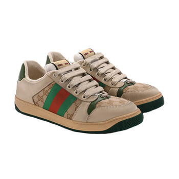 古驰gucci女鞋男鞋情侣款脏脏鞋男女同款gg复古印花条纹休闲鞋小脏鞋