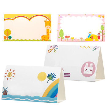 门头禧  小学生姓名桌牌可折叠 卡纸学生一年级儿童立牌签三角小组姓