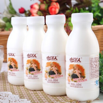 小洋人发酵乳酸菌酸奶原味饮品200ml*12瓶/20瓶早餐奶 20瓶-实惠装