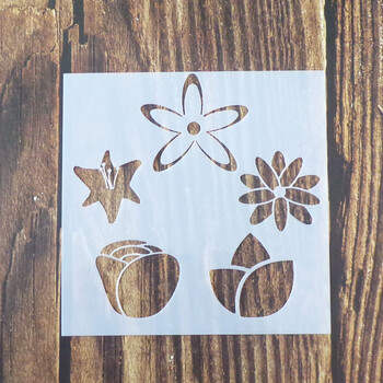 手绘画画手抄报百搭镂空模板绘画diy相册手账花边尺涂鸦绘画板 bk011