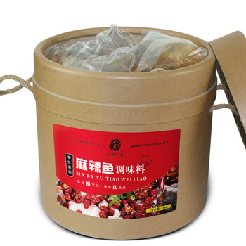 麻辣鱼调料商用配方酱重庆香辣水煮鱼调料包底料桶装10斤