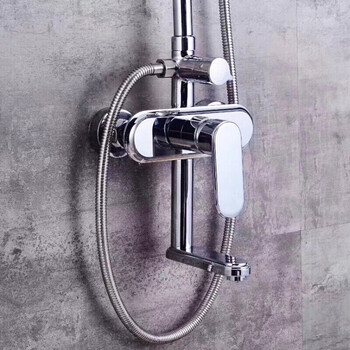 度佳行 淋浴花洒套装浴室冷热混水阀配件洗澡水龙头沐浴器主体淋雨头