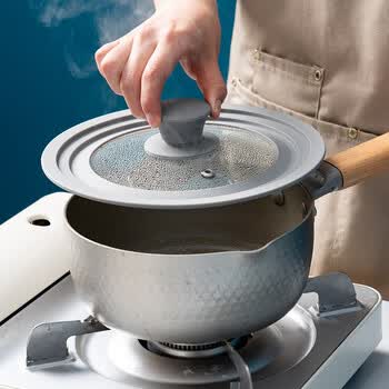 onlycook 厨房硅胶锅盖  家用透明可视炒菜炒锅玻琉盖耐高温通用盖子