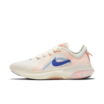 耐克nikejoyridedlrun2女公路跑步鞋颗粒填充188帆白电力橙浅深红油绿