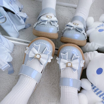 jk鞋lo鞋日系小皮鞋女配裙子圆头可爱软妹jk制服厚底大头鞋lolita鞋子