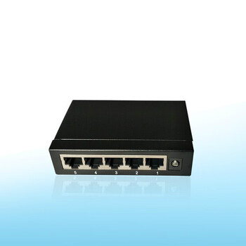 五口百兆交换机口金属桌面式分线器1防监控集线器业 串联交换机【图片