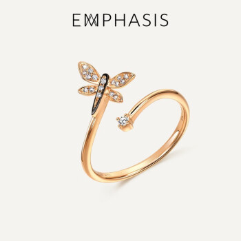 EMPHASIS艾斐诗Symphony「颂」18K黄金钻石戒指91559R 13圈