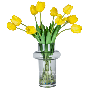 郁金香仿真花花束大号se满庭芳郁金香仿真花装饰花家居插花客厅餐桌