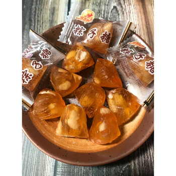 采芝斋松子糖 苏州特产采芝斋三角麦芽松子松仁粽子糖零食散装棕子糖