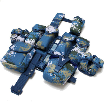 迷彩训练携行装具配件袋战术背心作业马甲06战斗携行背具 【海洋迷彩